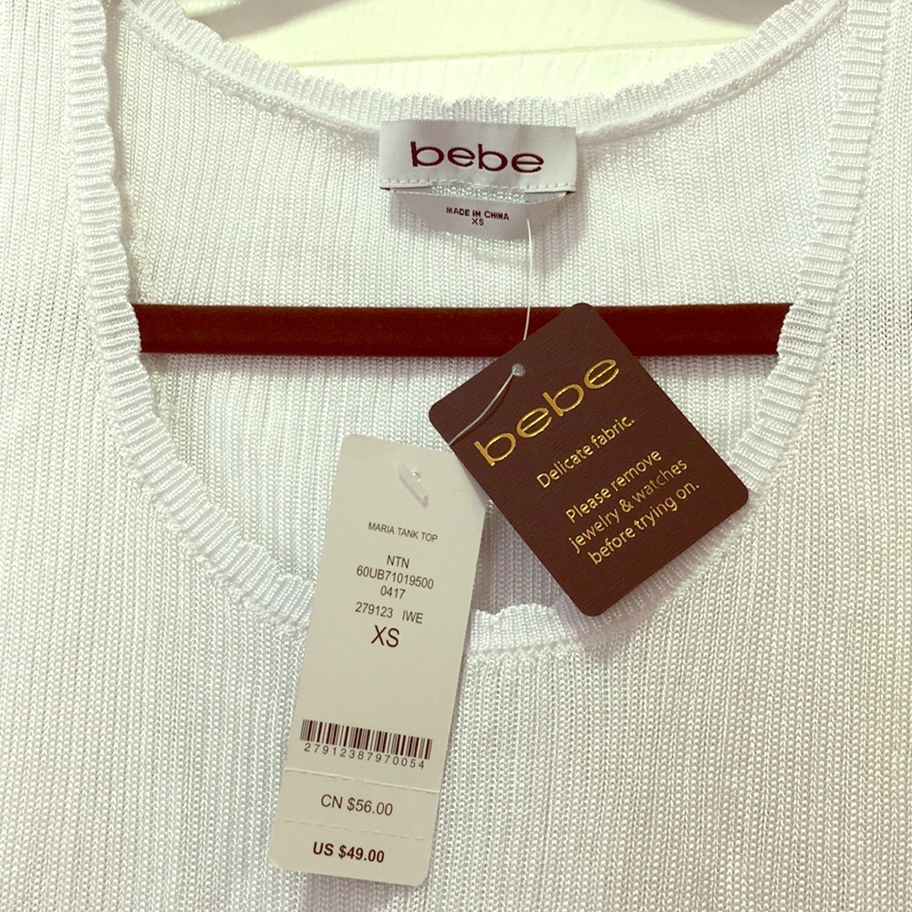 Bebe white top